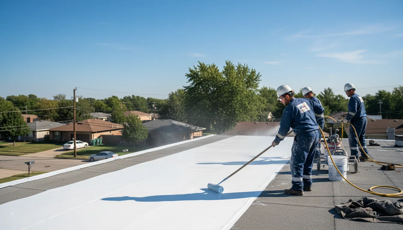 Commercial roof coating in Glenfield, ND near me